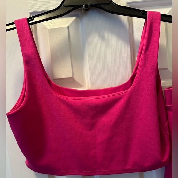 Lulu’s Hot Pink Wide Leg Two Piece Jumpsuit - Picture 5 of 6